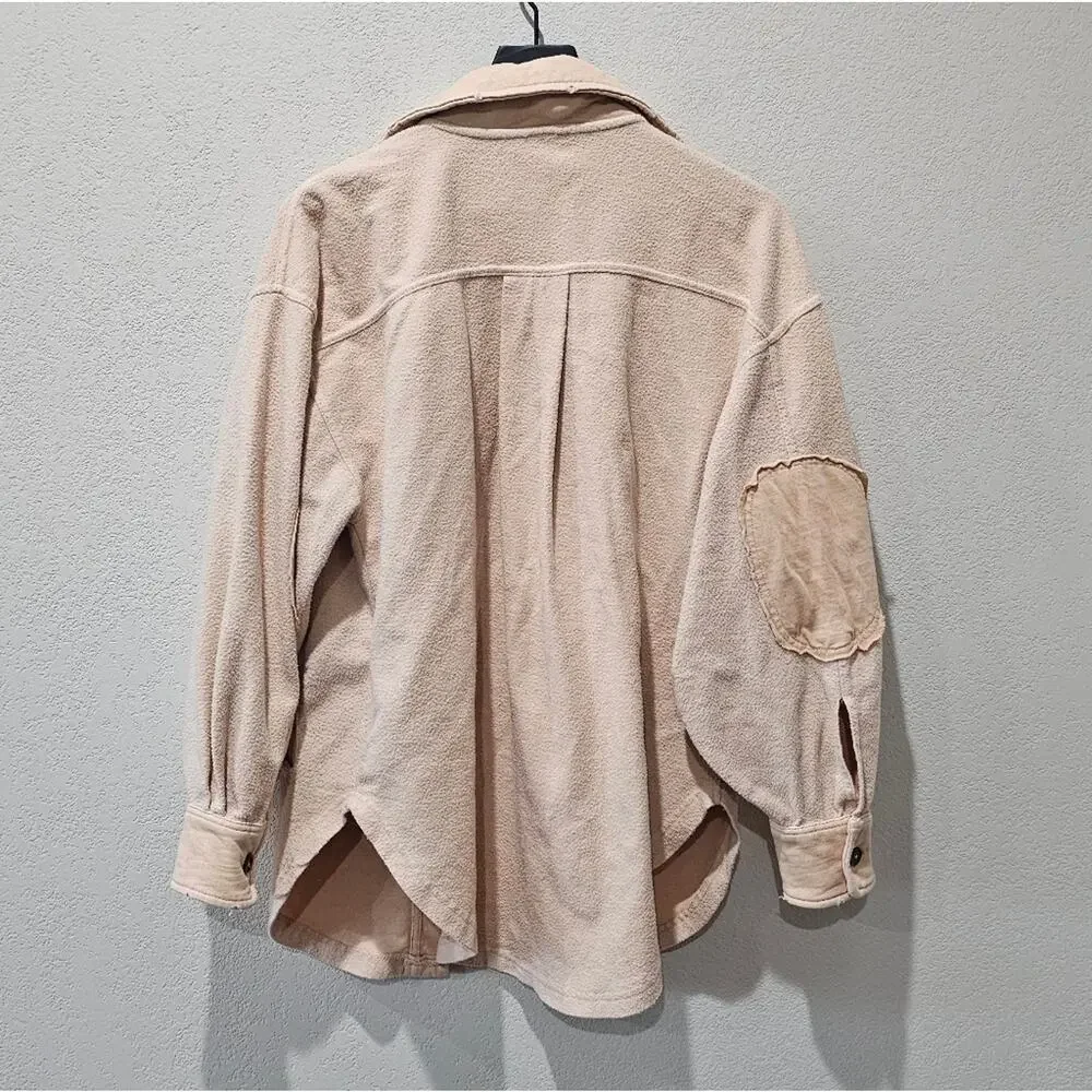 Free People Ruby Shacket jacket in the 'sweetheart sunrise'